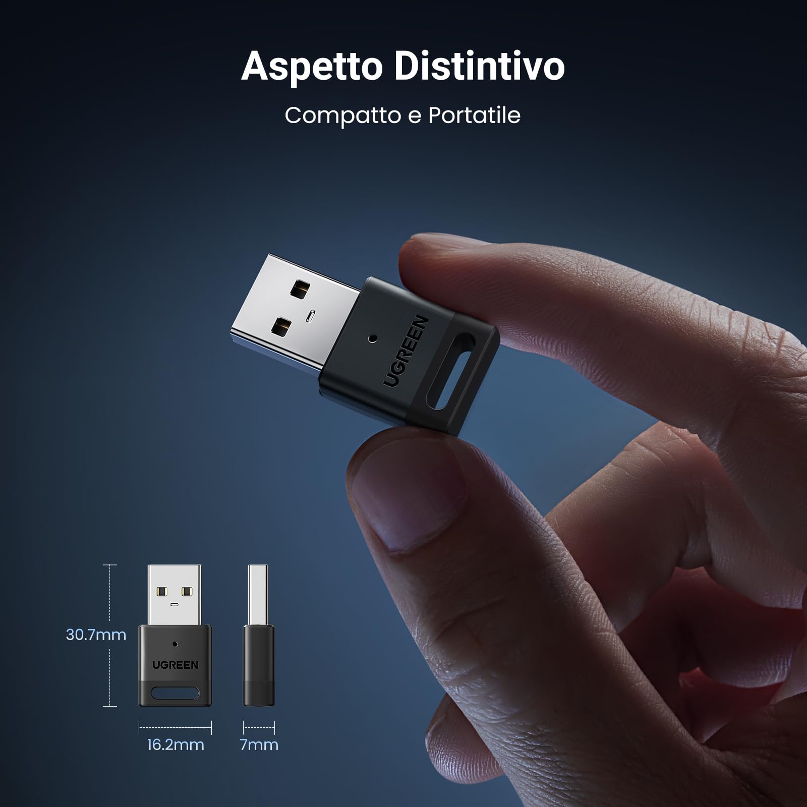 ugreen-adattatore-bluetooth-5-3-usb-dongle-per-pc-windows image 6