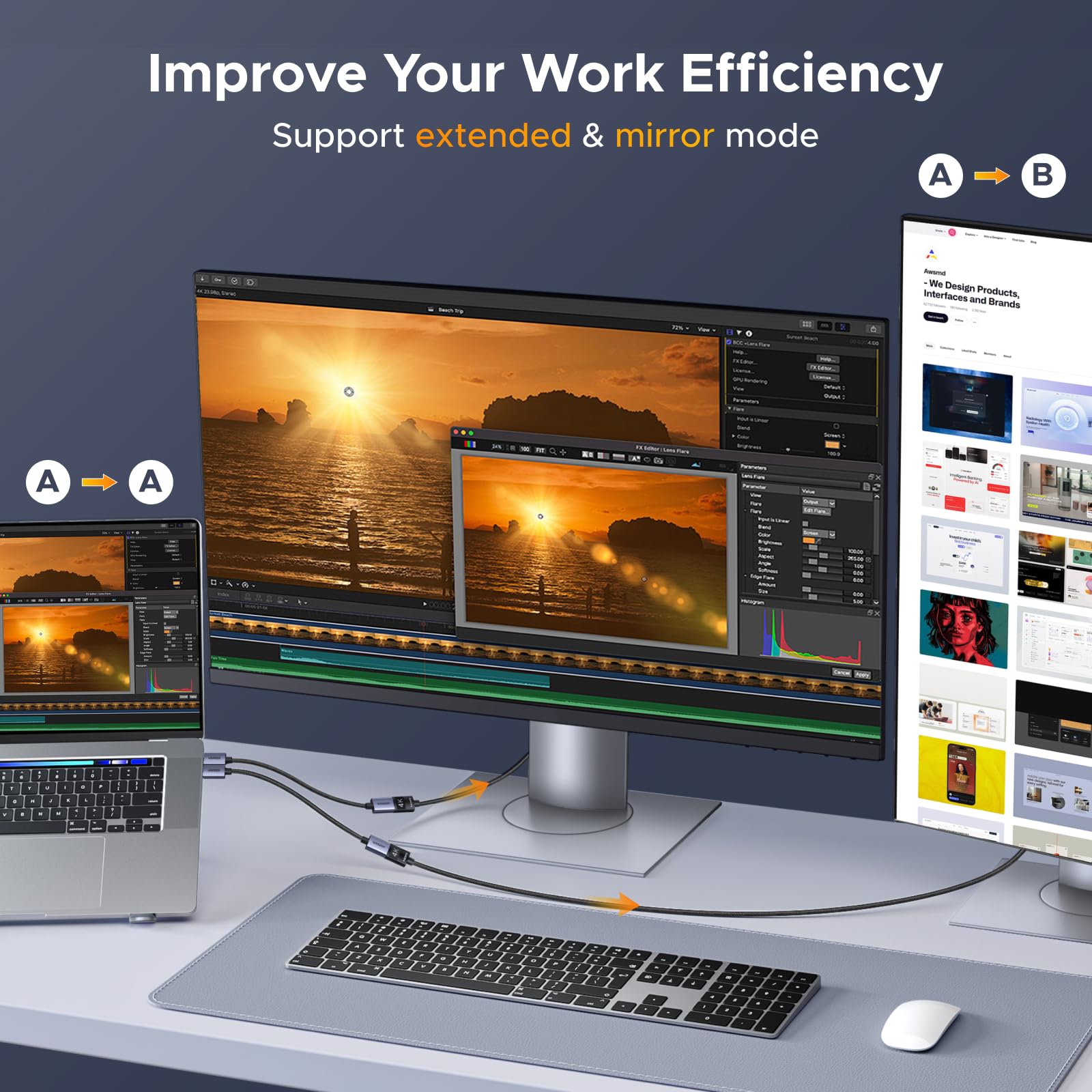 ugreen-adattatore-displayport-a-hdmi-4k-30hz-confezione-2-pezzi-unidirezionale image 6