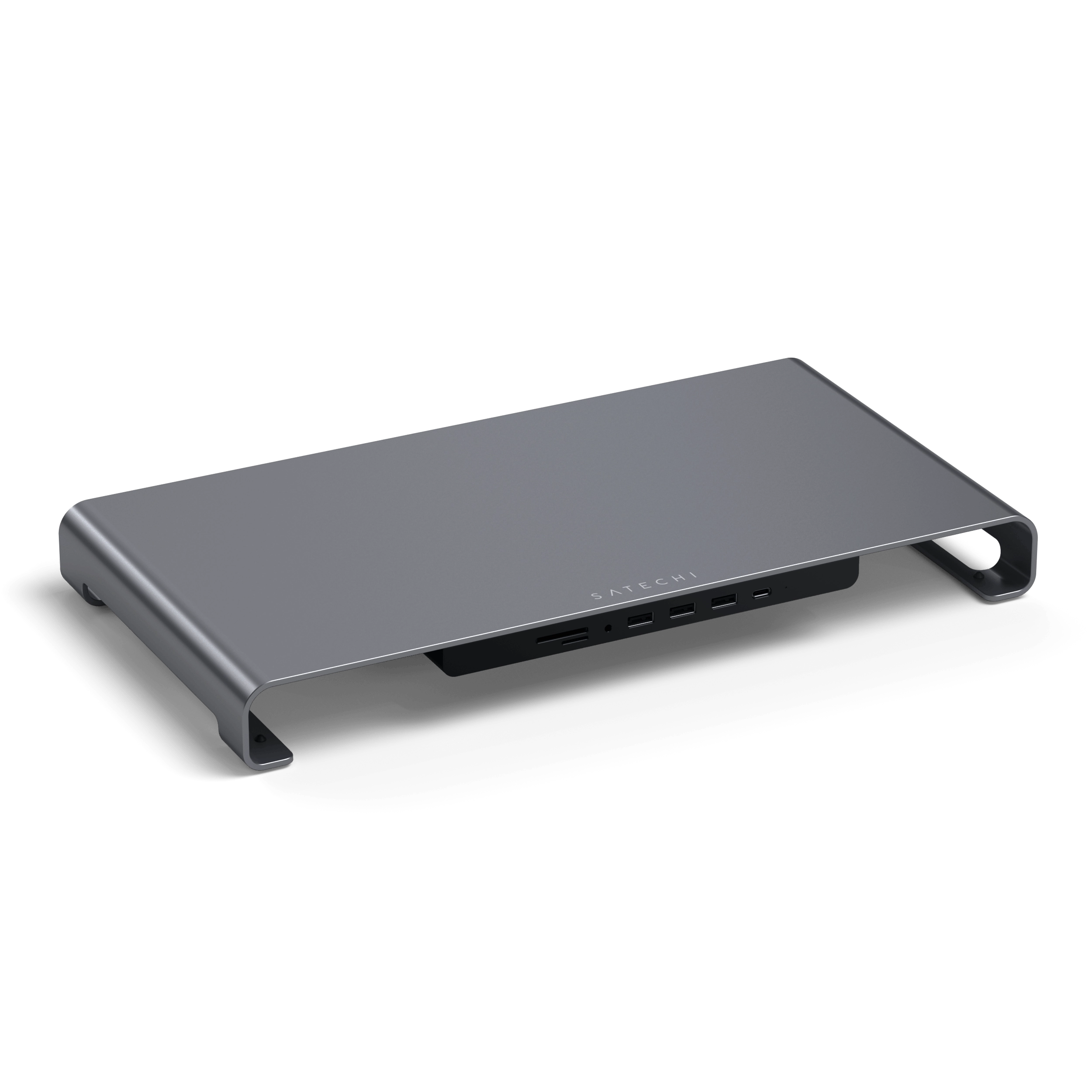satechi-usb-c-monitor-stand-hub-xl-space-gray image 2