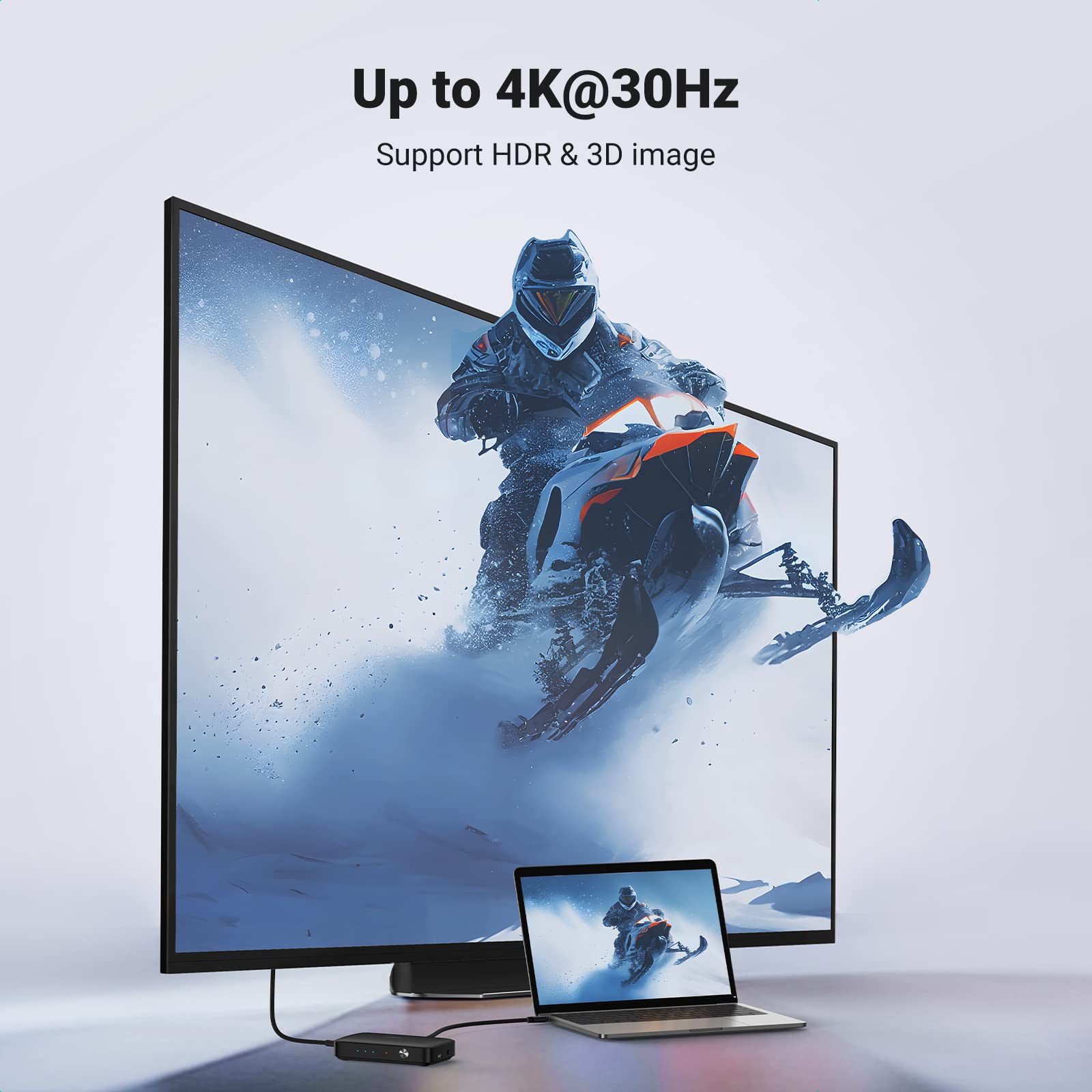 ugreen-switch-hdmi-4k-3-in-1-out-con-telecomando-splitter-uhd-3d image 4
