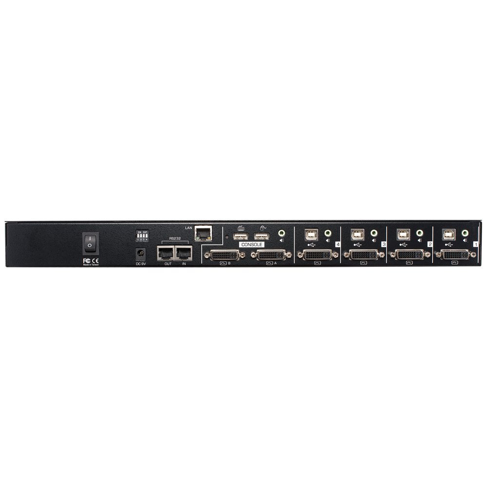 lindy-quad-view-kvm-switch-pro-4-porte-dvi-usb-2-0 image 2