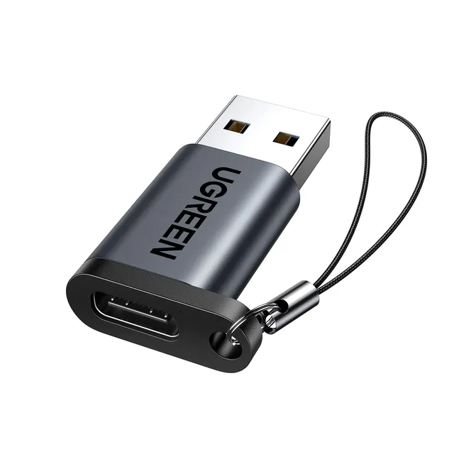 ugreen-adattatore-usb-c-femmina-a-usb-a-maschio-3-0-5gbps-3a-nero image 1
