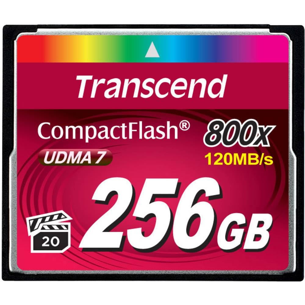 transcend-compactflash-800-256-gb-udma7-fino-a-120-60-mb-s-per-video-full-hd image 1