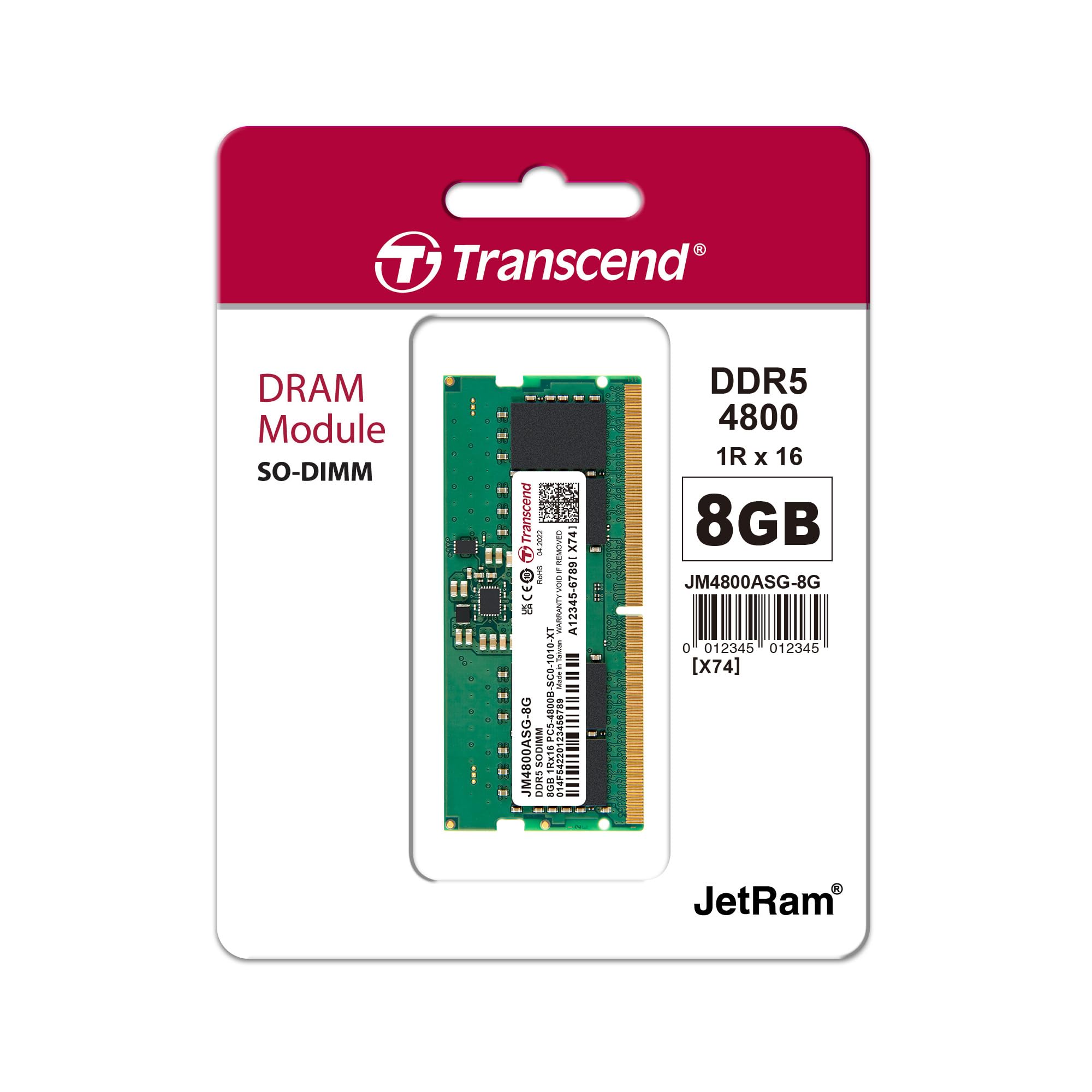 transcend-jm4800asg-8g-so-dimm-ddr5-8gb-4800mhz-per-notebook image 2