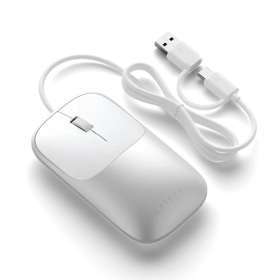 satechi-slim-lx-wired-mouse-usb-c-in-alluminio image 1