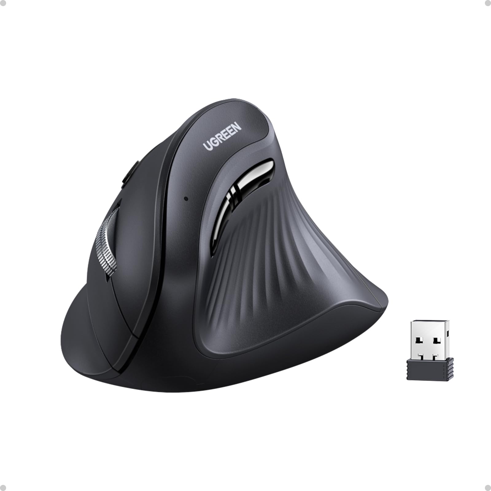 ugreen-mouse-verticale-ergonomico-wireless-bluetooth-5-0-2-4g-4000-dpi image 1