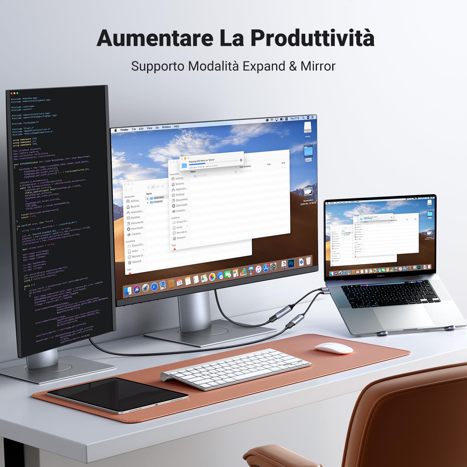 ugreen-adattatore-usb-c-a-hdmi-4k-60hz-2k-144hz-10-cm-nylon-e-alluminio-dex-thun image 3