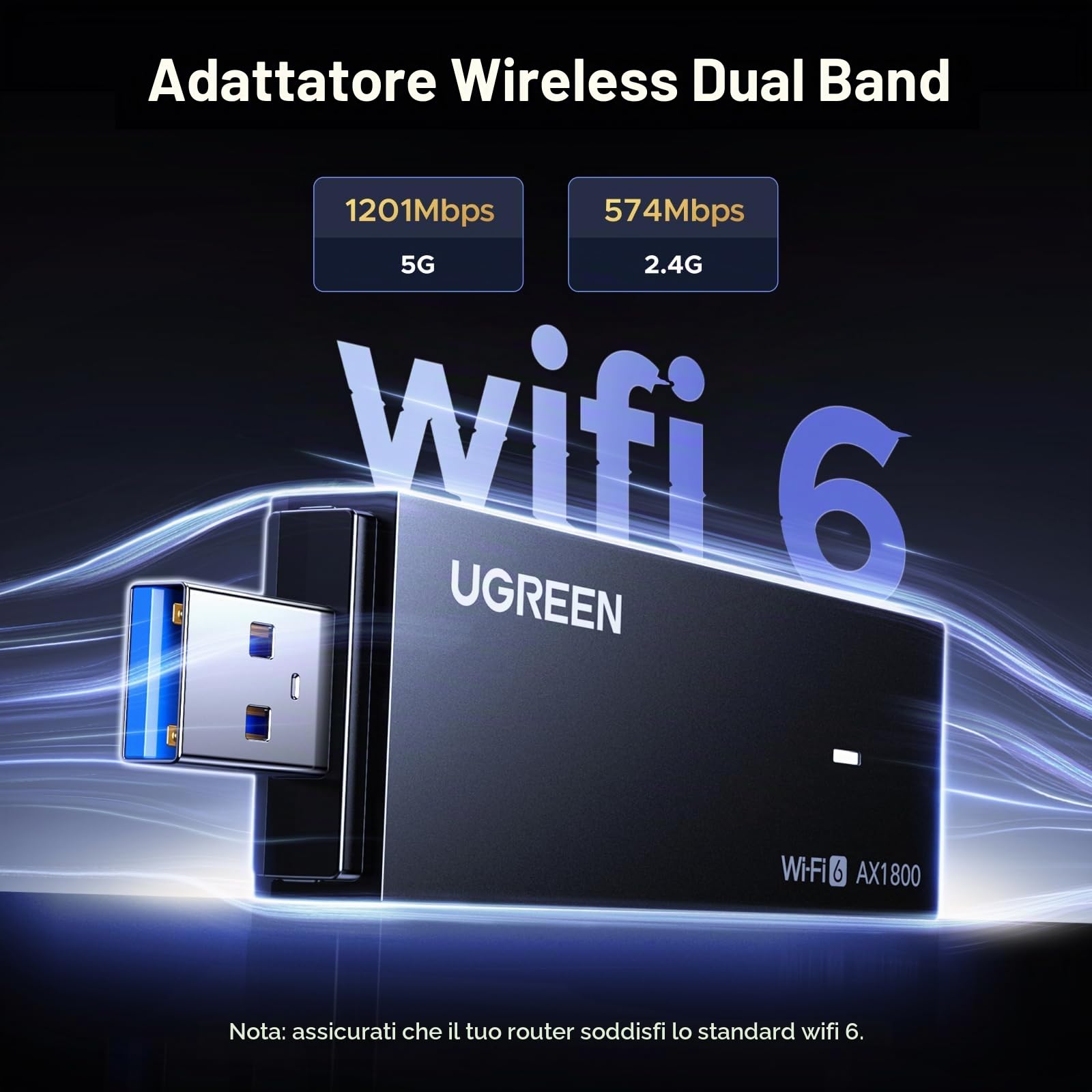 ugreen-chiavetta-usb-wifi-6-ax1800-adattatore-usb image 3