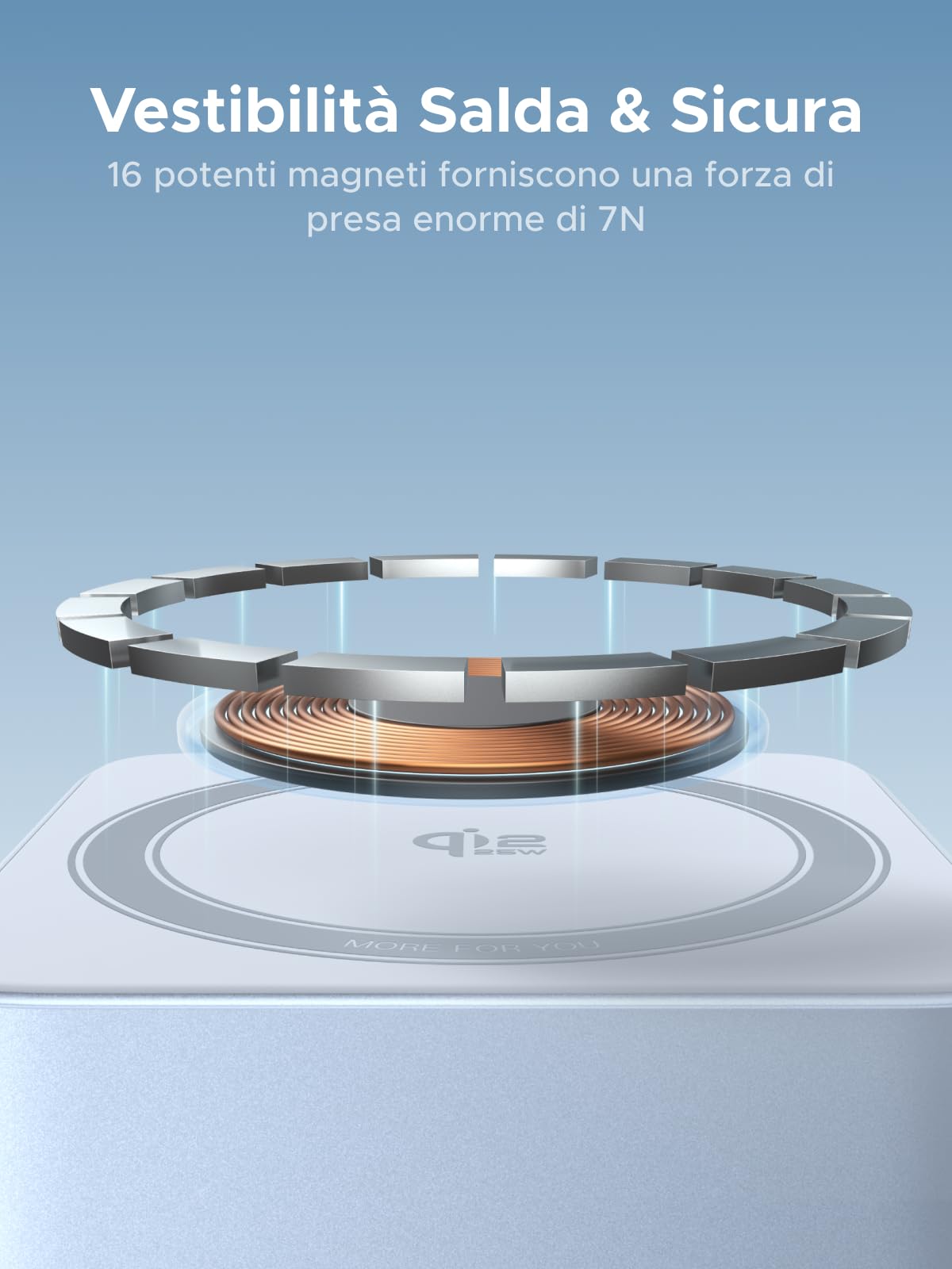 ugreen-magflow-qi2-stazione-ricarica-wireless-2-in-1-25w-per-iphone-airpods image 6