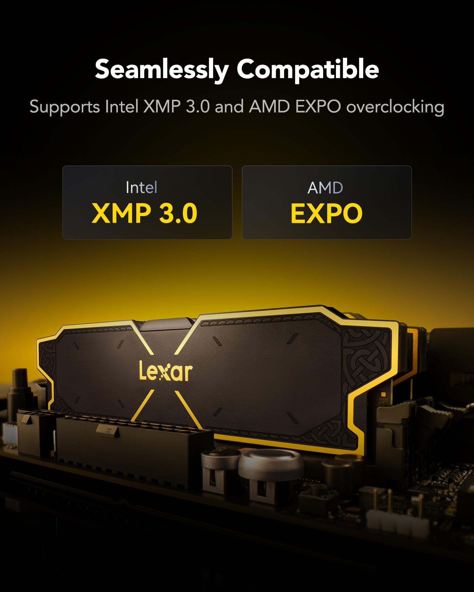 lexar-oc-ddr5-ram-kit-32gb-2x16gb-6000mhz-cl38-udimm-desktop image 4