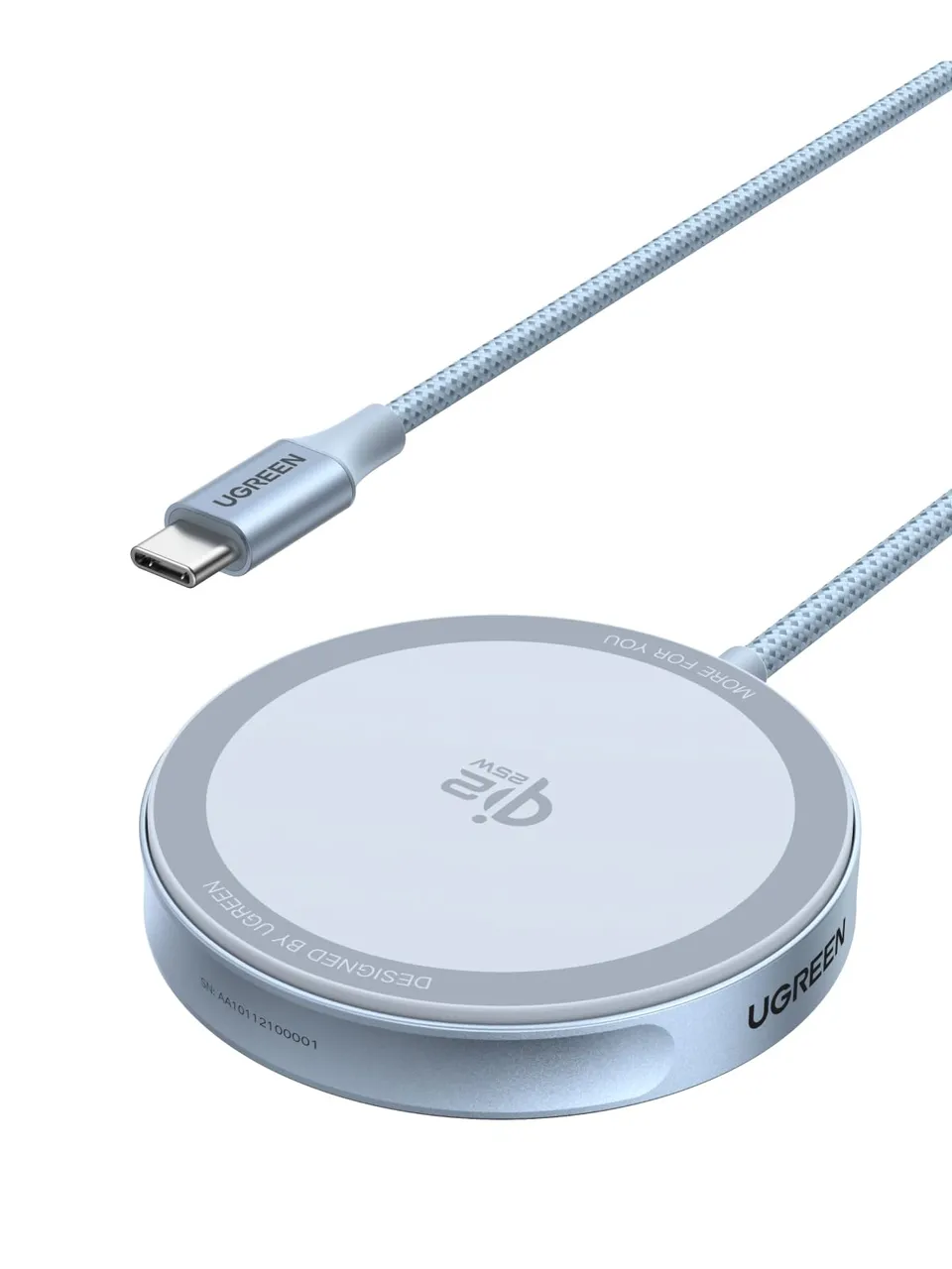 ugreen-magflow-caricatore-wireless-magnetico-qi2-25w-con-cavo-1-5m image 1