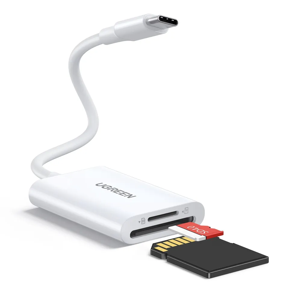 ugreen-lettore-schede-usb-c-sd-tf-micro-sd-170mb-s-bianco image 1