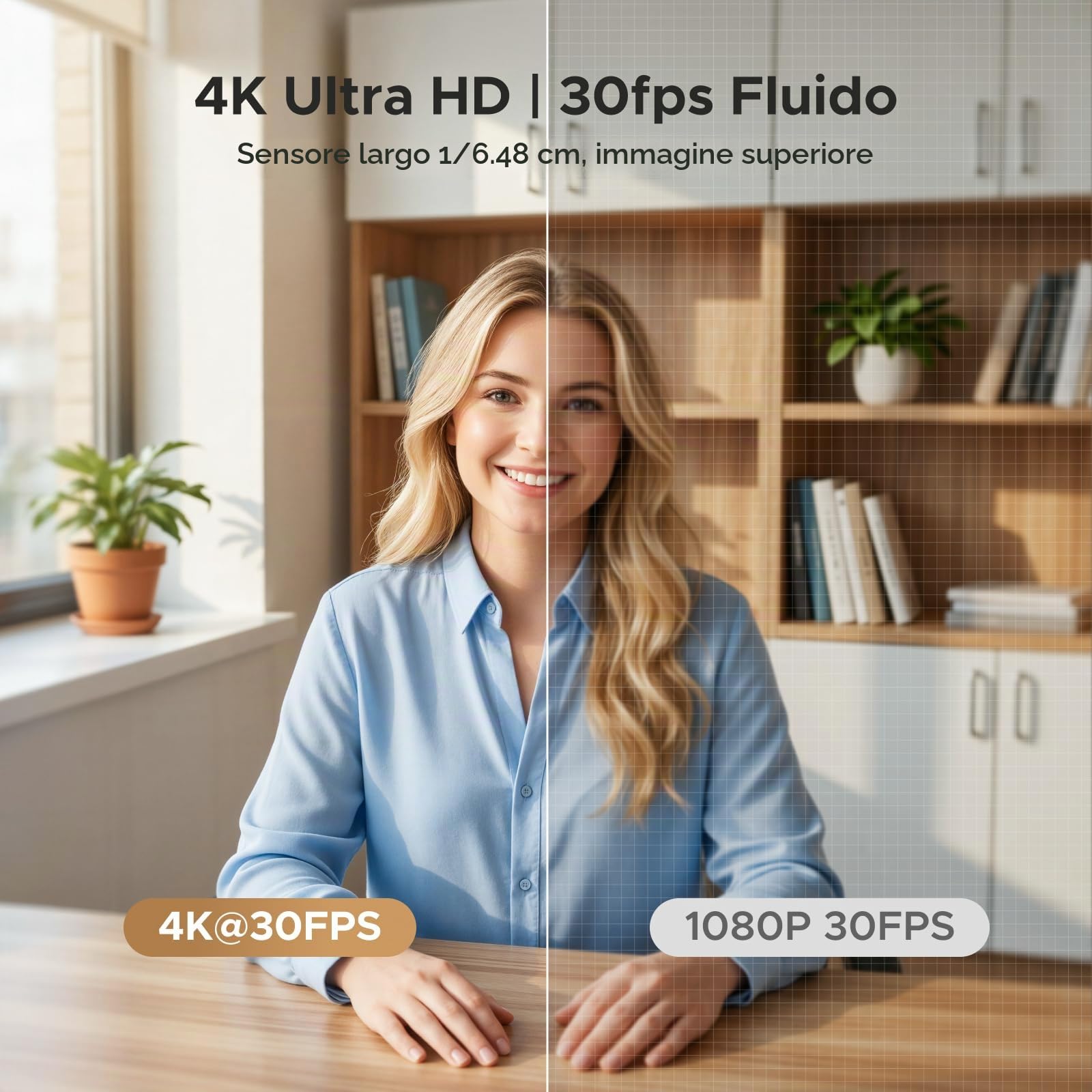 ugreen-finecam-webcam-4k-30fps-usb-con-autofocus-e-doppio-microfono image 3