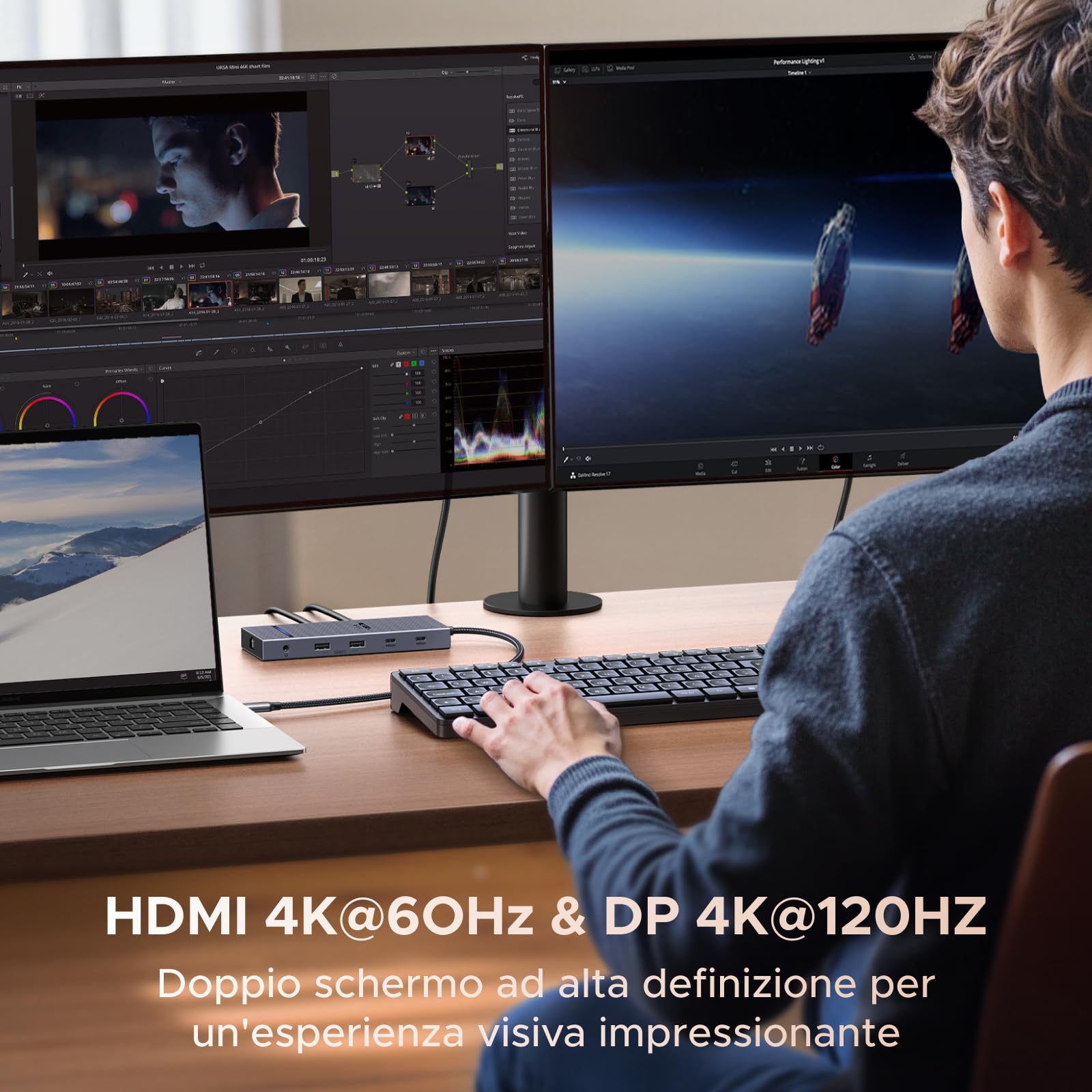 ugreen-revodok-pro-211-hub-usb-c-11-in-1-con-hdmi-4k60hz-e-displayport-4k120hz image 3