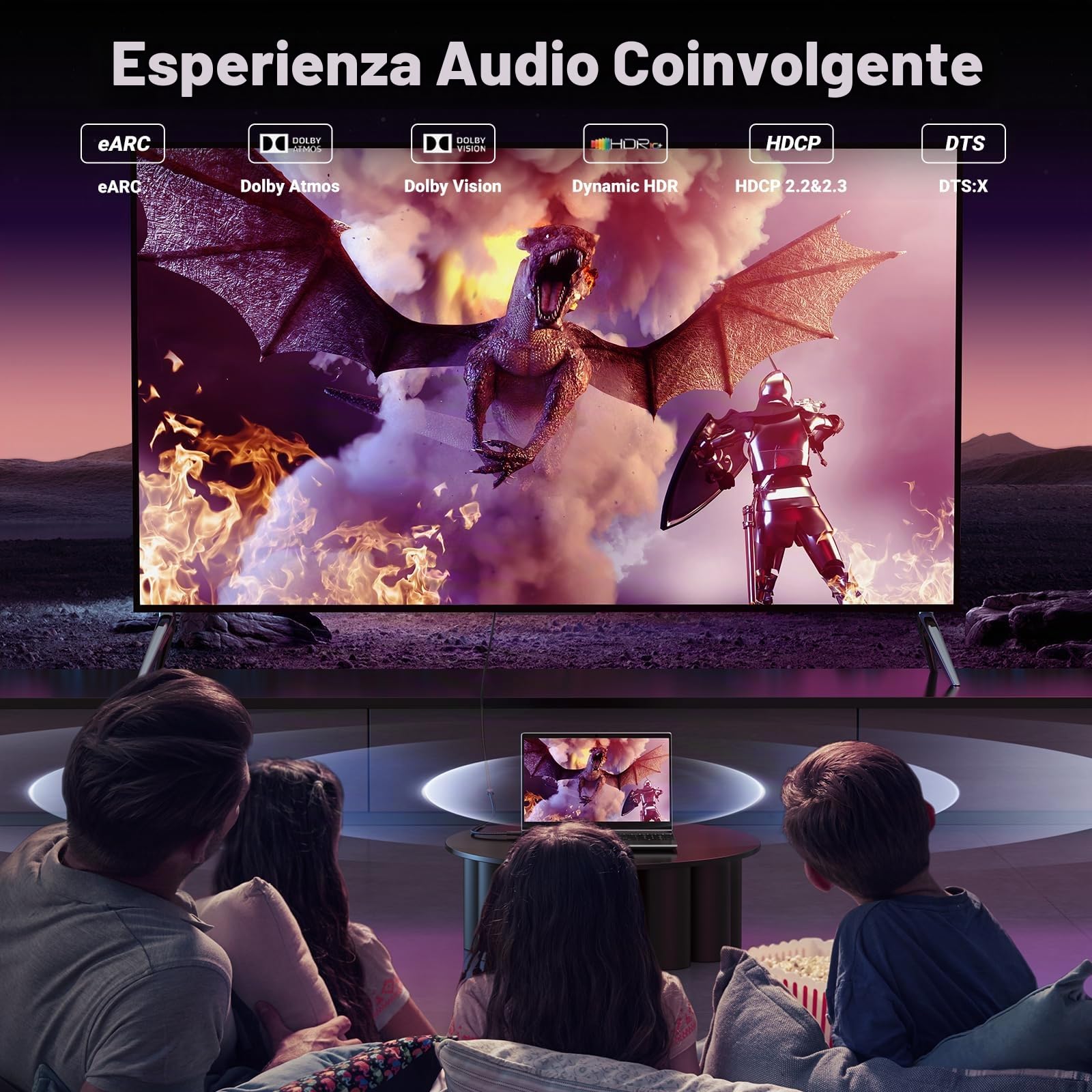 ugreen-prolunga-hdmi-2-1-8k-60hz-maschio-femmina-0-5m image 4
