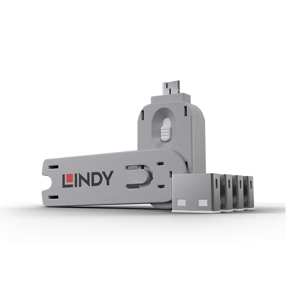 lindy-blocco-porte-usb-verde-pro-series-serrature-addizionali image 3