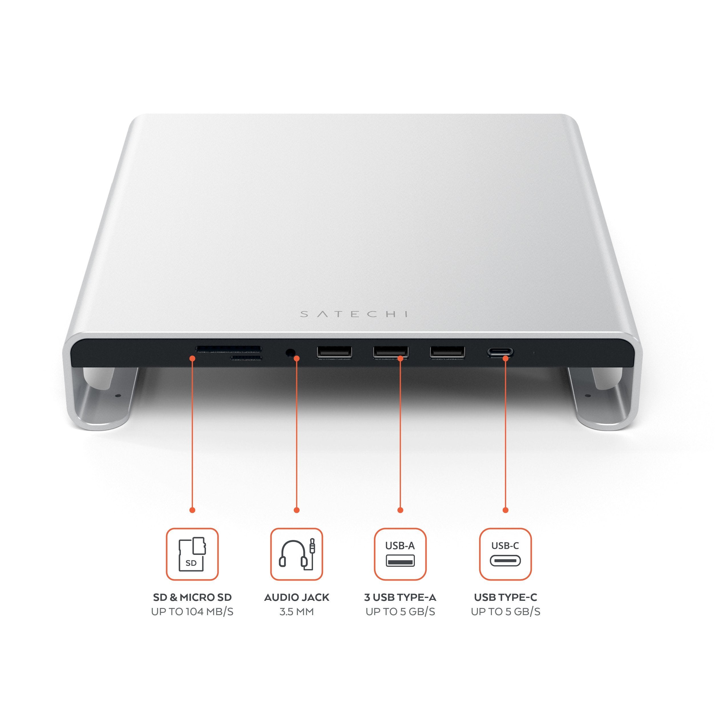 satechi-type-c-aluminum-monitor-stand-hub-per-imac image 3