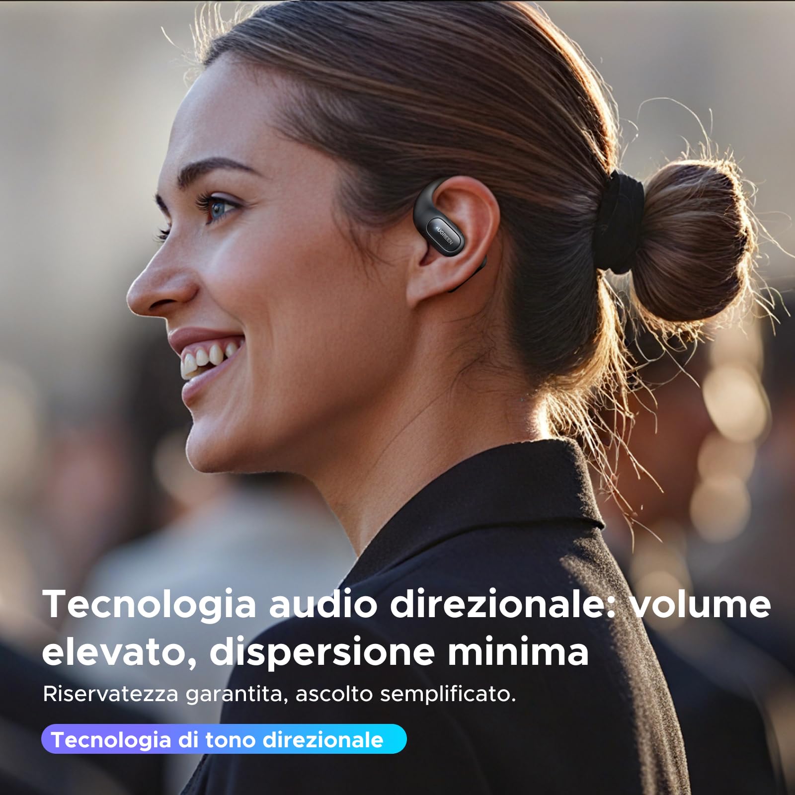 ugreen-fitbuds-cuffie-open-ear-bluetooth-6-0-nero image 7