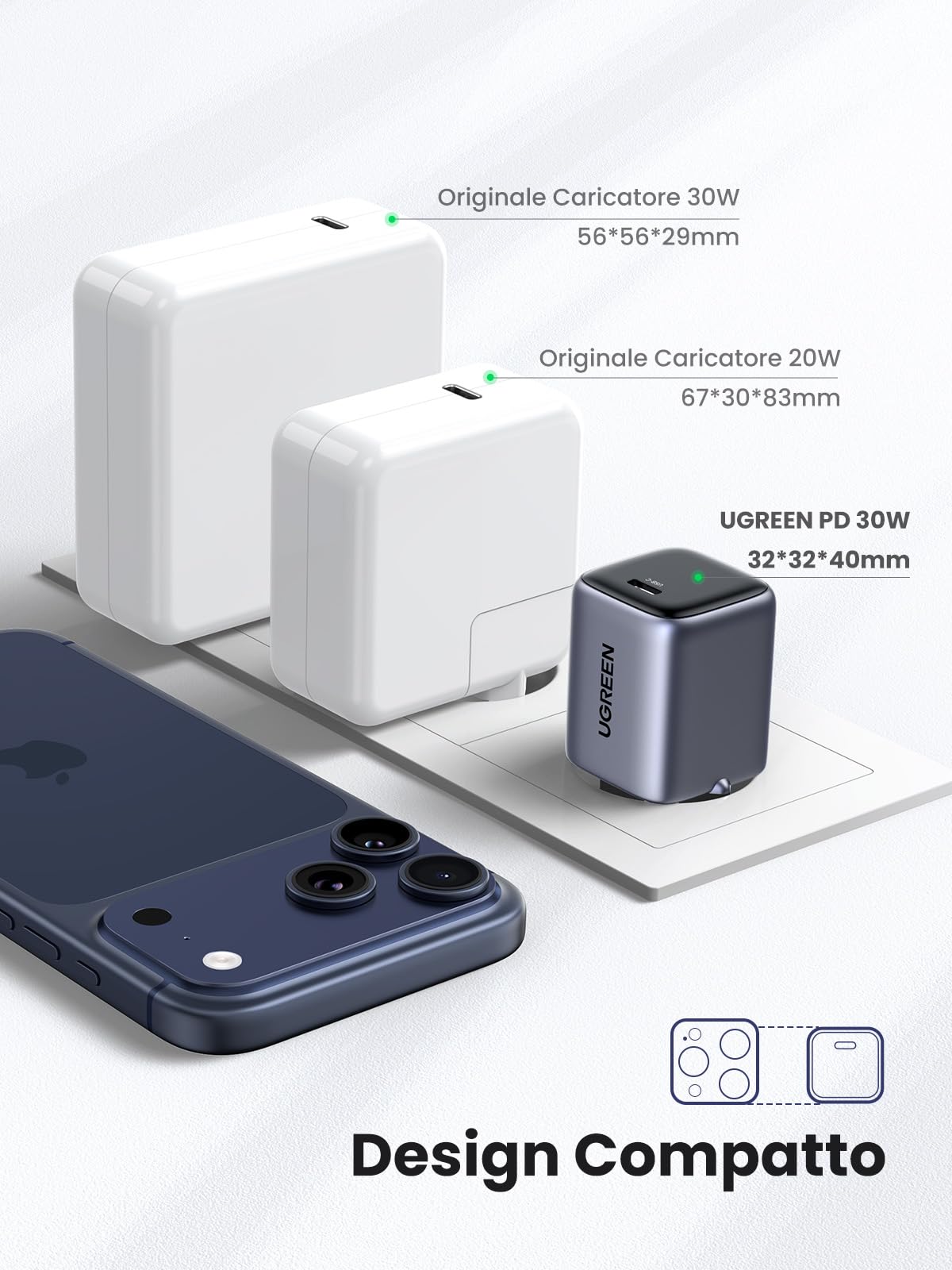 ugreen-nexode-caricatore-usb-c-gan-ii-30w-pd-pps-qc-per-iphone-e-galaxy image 4