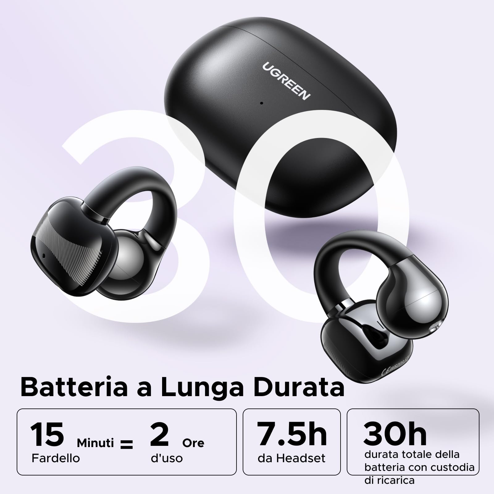 ugreen-hitune-s3-cuffie-bluetooth-5-4-open-ear-sport-nero image 7