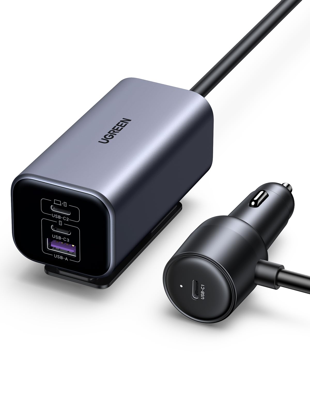 ugreen-150w-caricatore-auto-usb-c-gan-4-porte-con-pd-3-1-140w image 1