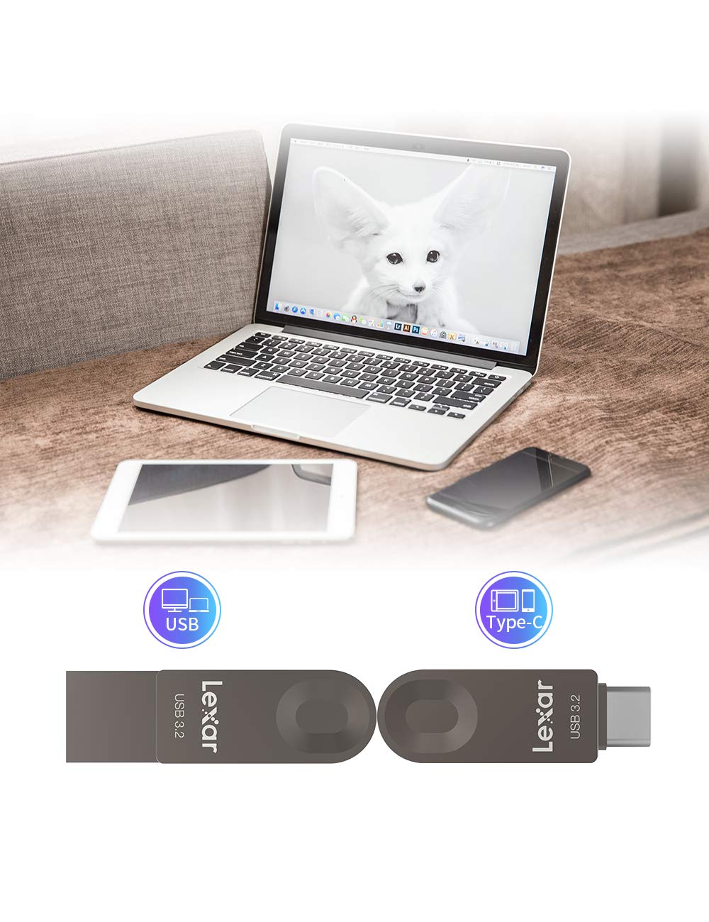 lexar-jumpdrive-e32c-dual-drive-128gb-usb-c-usb-a-3-2-gen-1 image 3