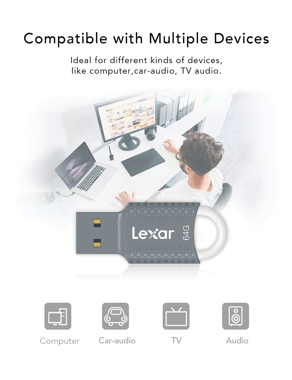 lexar-jumpdrive-ljdv40-chiavetta-usb-2-0-64gb-con-anello-portachiavi image 4