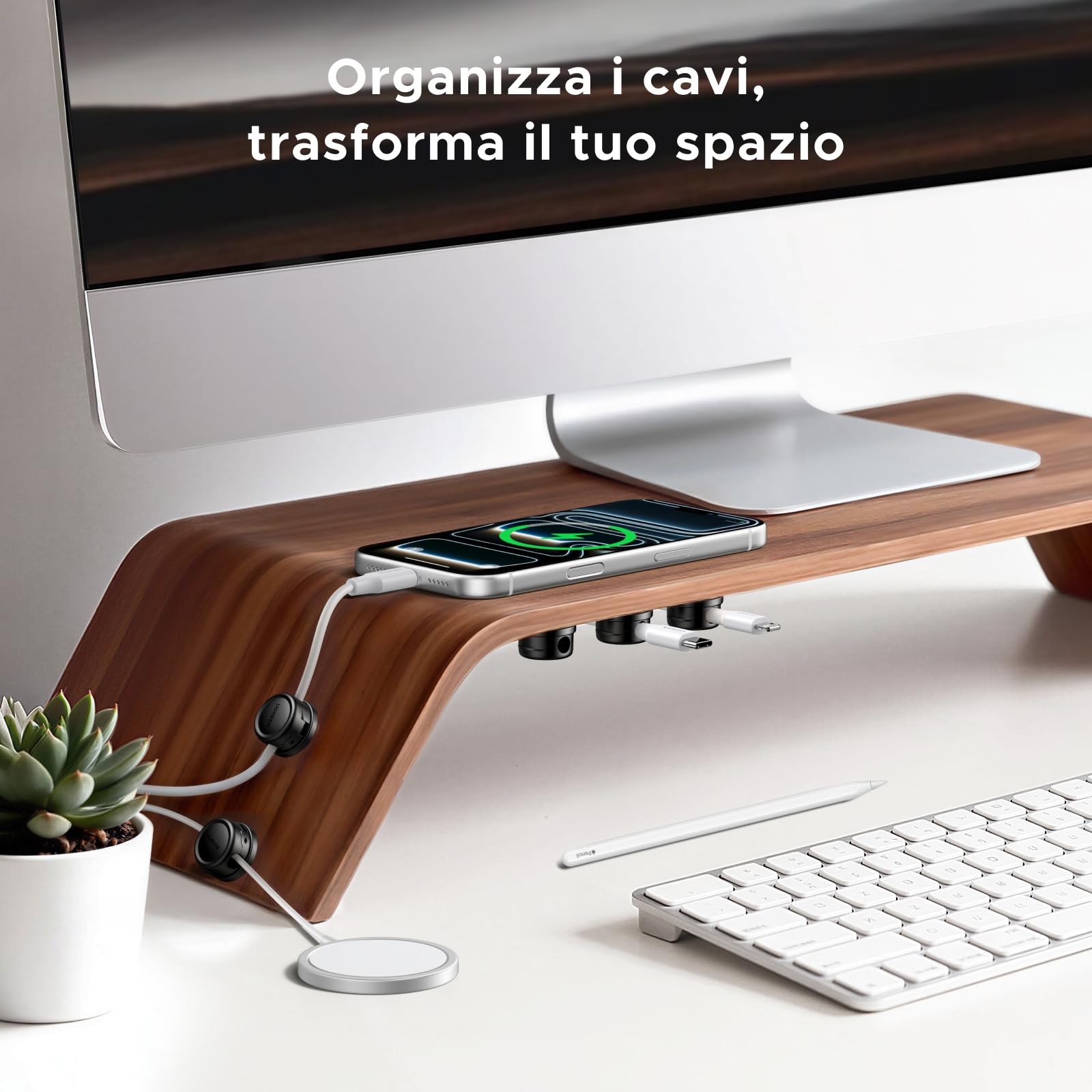 ugreen-organizer-cavi-magnetico-360-set-6-clip-autoadesive-nere-per-cavi-fino-a- image 8