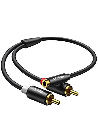 ugreen-adattatore-audio-2rca-maschio-a-jack-3-5mm-femmina-25cm-in-alluminio image 8