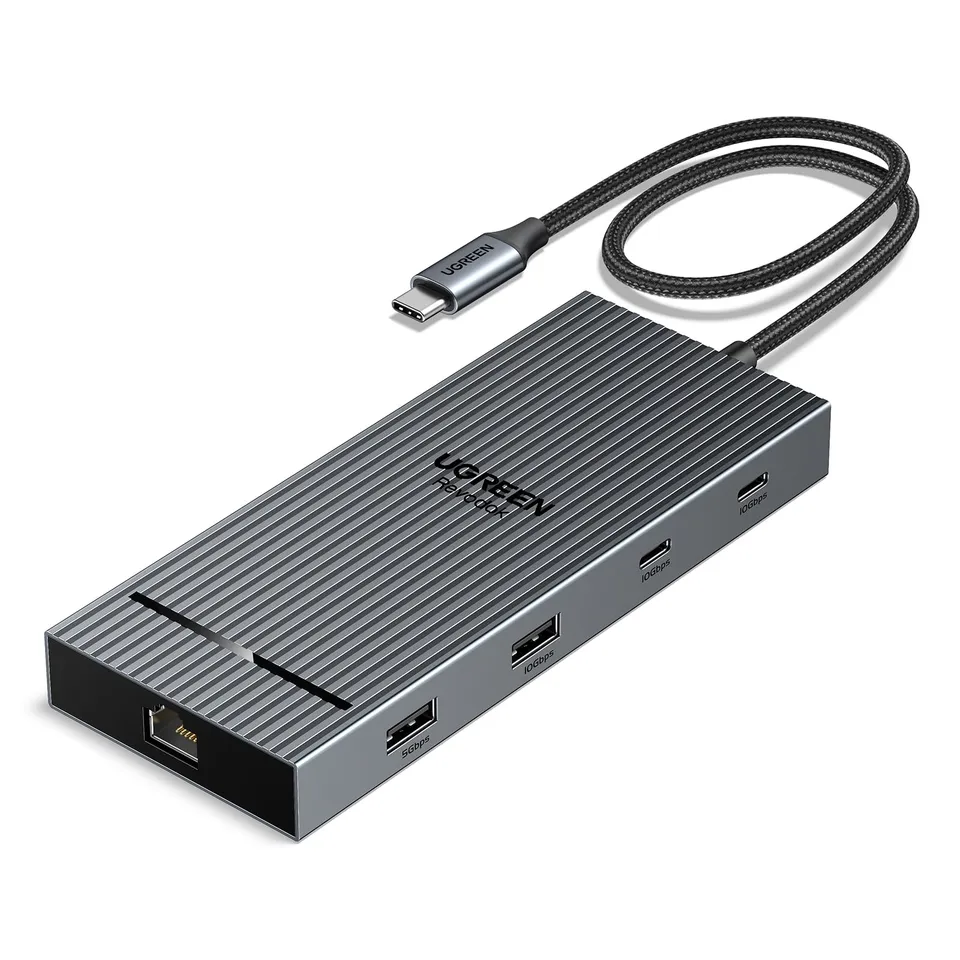 ugreen-revodok-pro-2102-hub-usb-c-10-in-1-docking-station-doppio-hdmi-4k-60hz image 1