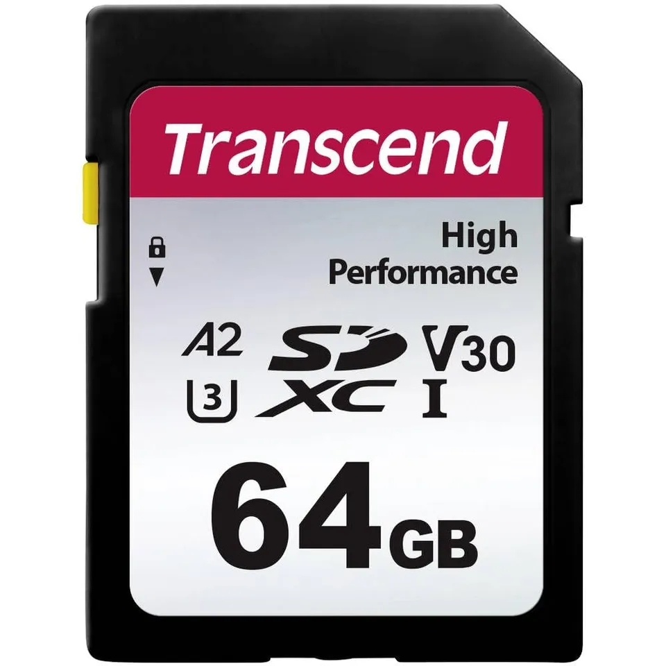transcend-330s-scheda-memoria-sdxc-64gb-uhs-i-u3-v30-100mb-s image 1