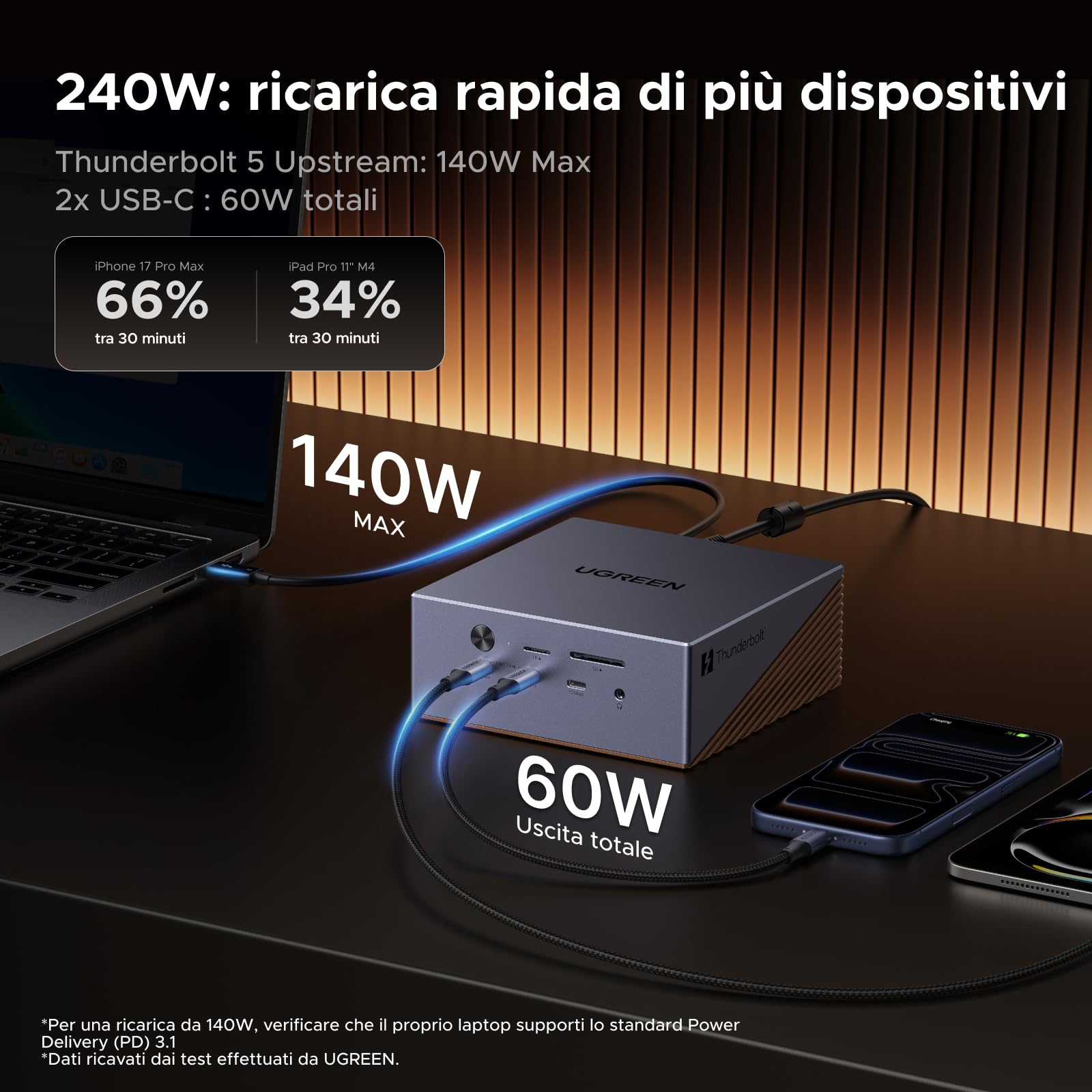 ugreen-maxidok-docking-station-thunderbolt-5-17-in-1-con-case-m-2-ssd-e-pd-140w image 7