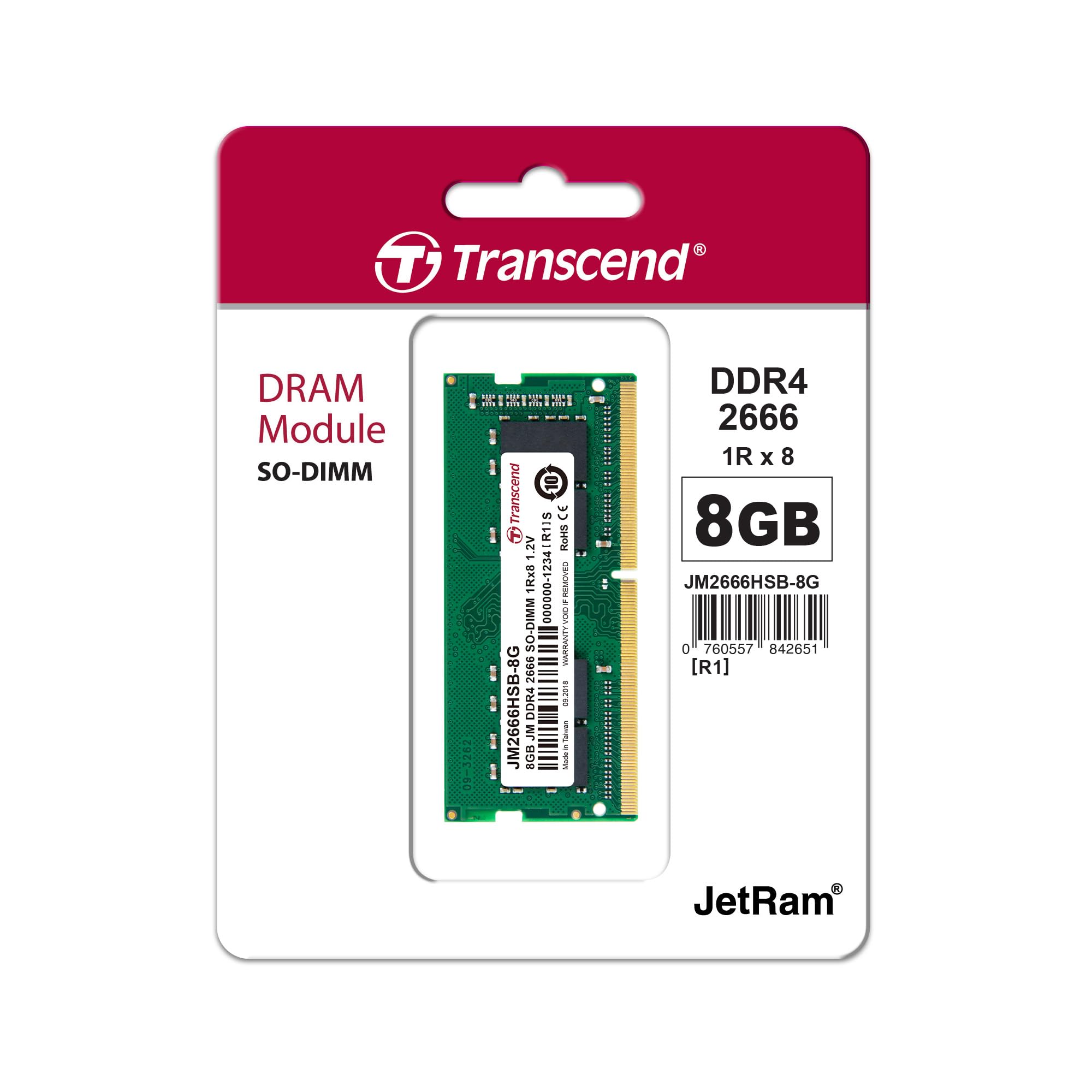 transcend-jetram-8gb-ddr4-2666mhz-so-dimm-laptop image 2