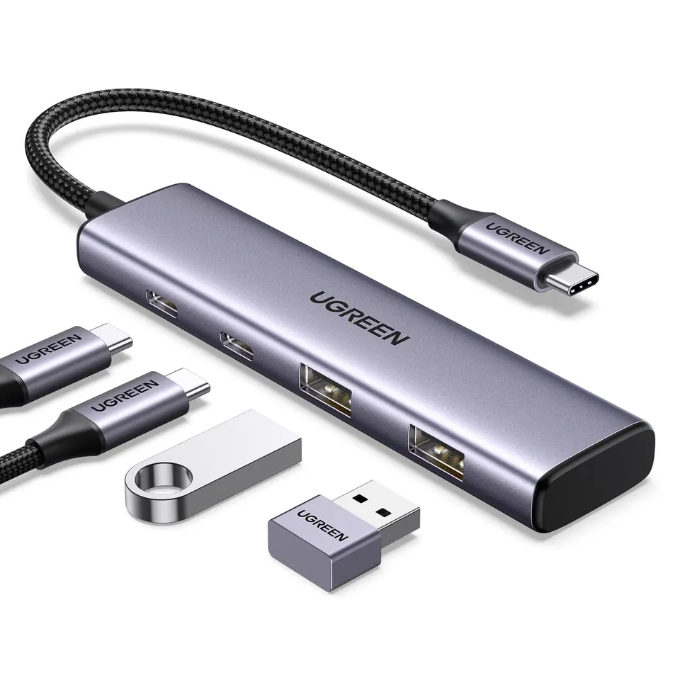 ugreen-hub-usb-c-a-4-porte-5gbps-con-2x-usb-c-2x-usb-a-in-alluminio image 1