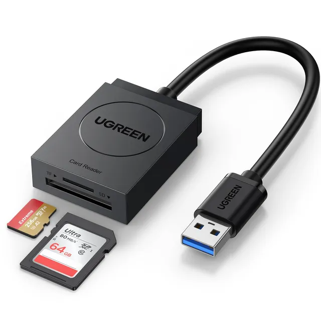 ugreen-lettore-schede-sd-microsd-usb-3-0-5gbps-doppio-slot image 1