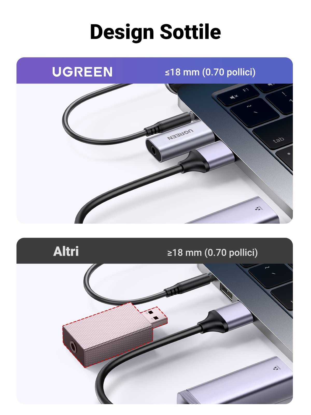 ugreen-scheda-audio-esterna-usb-in-alluminio-con-jack-3-5mm-24bit-96khz image 4