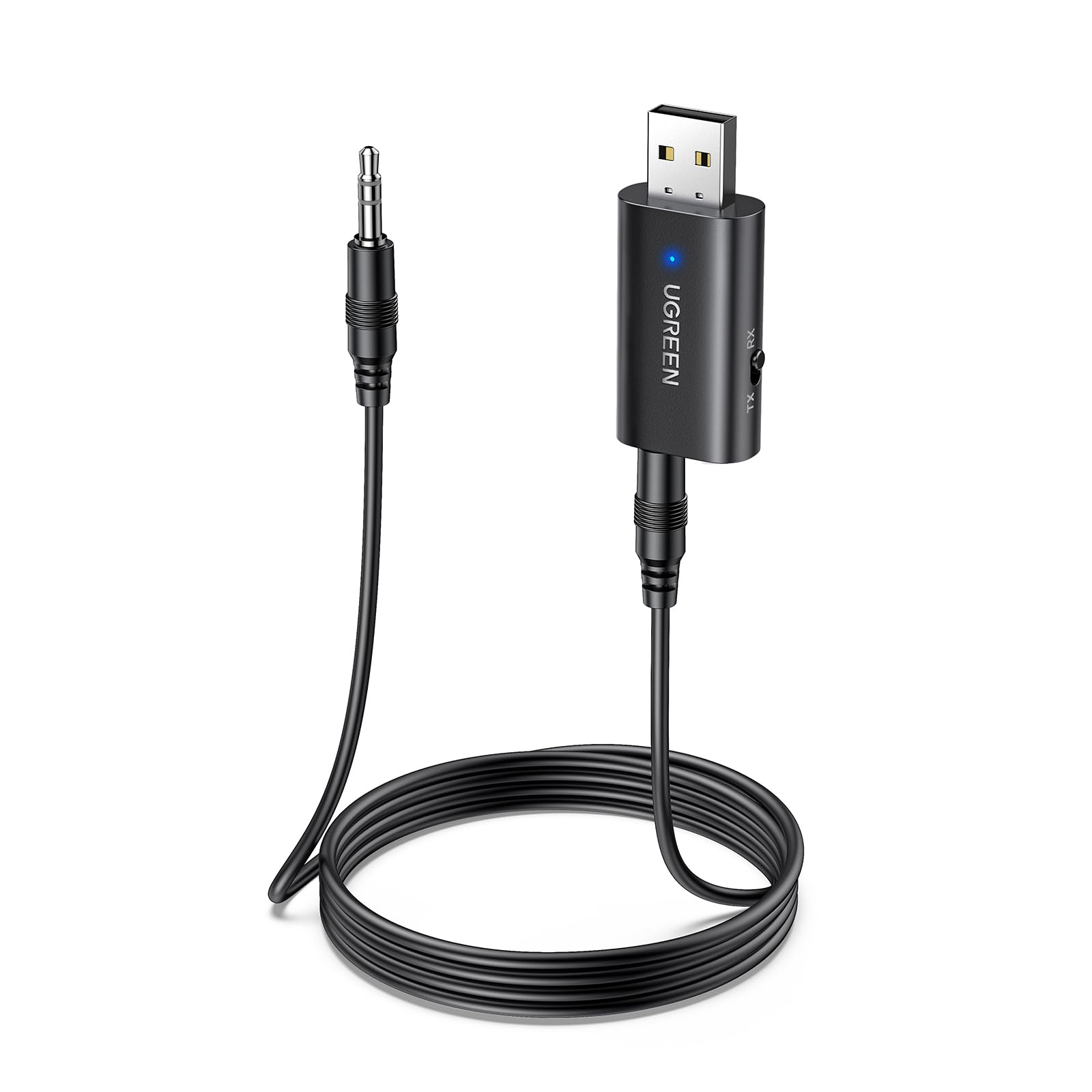 ugreen-trasmettitore-ricevitore-bluetooth-5-4-jack-3-5mm-2-in-1-tx-rx image 1
