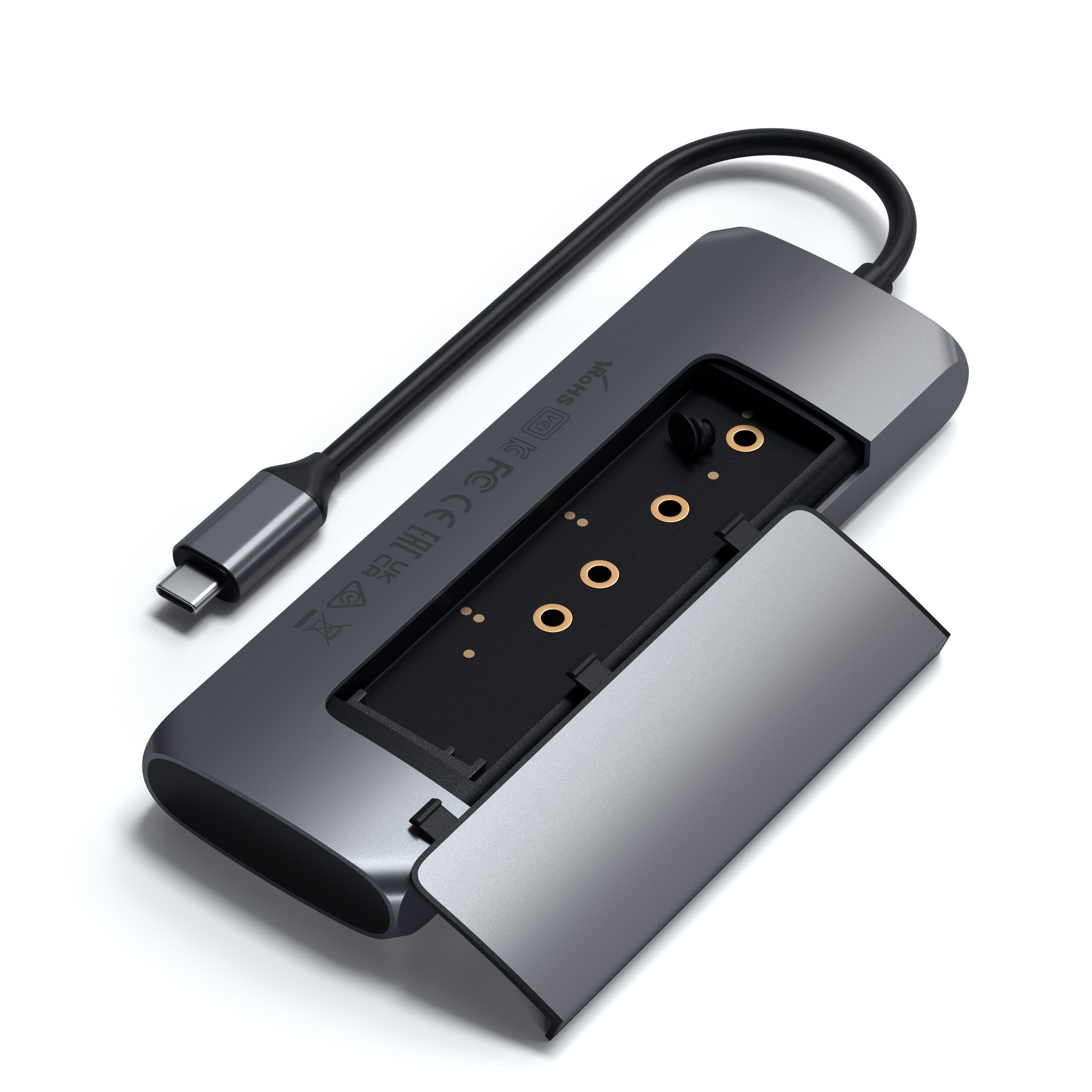 satechi-usb-c-hybrid-multiport-adapter-con-vano-ssd image 3