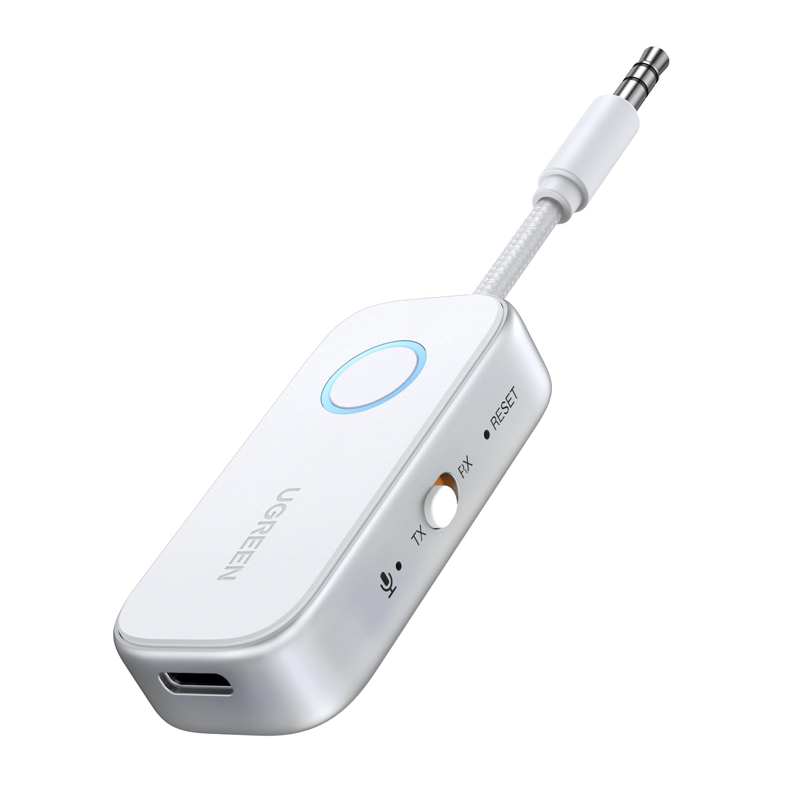 ugreen-trasmettitore-ricevitore-bluetooth-6-0-2-in-1-jack-3-5mm-18h-autonomia image 1