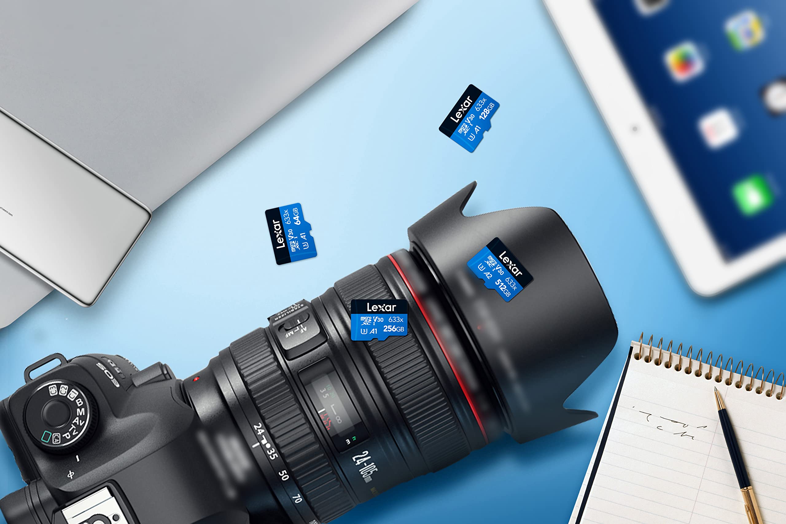 lexar-blue-series-microsdxc-256gb-uhs-i-100mb-s-a1-v30-adattatore-sd image 7