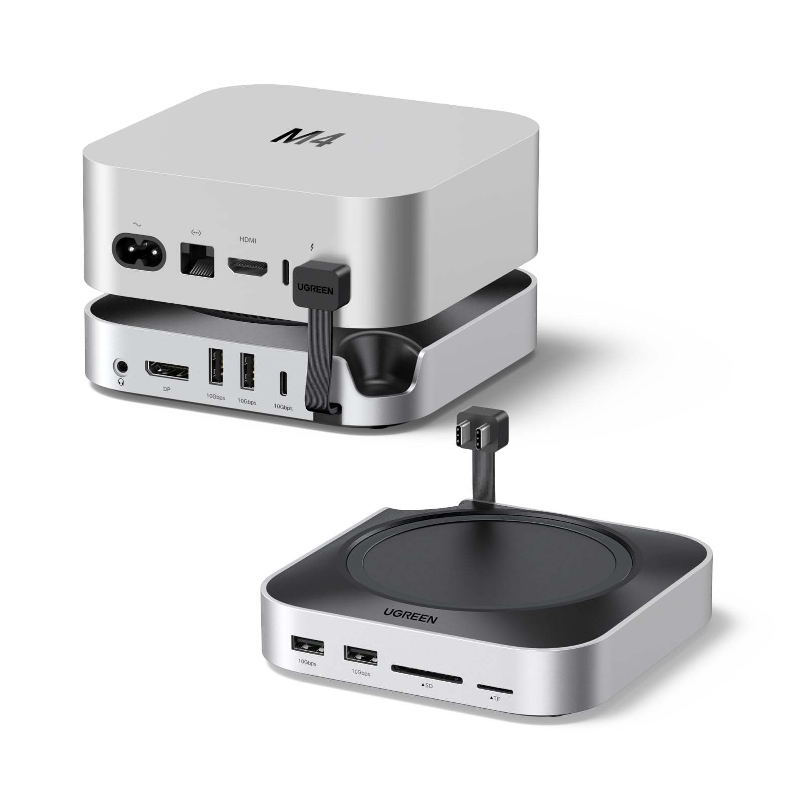 ugreen-docking-station-hub-usb-c-10-in-1-con-alloggio-ssd-per-mac-mini-m4 image 1