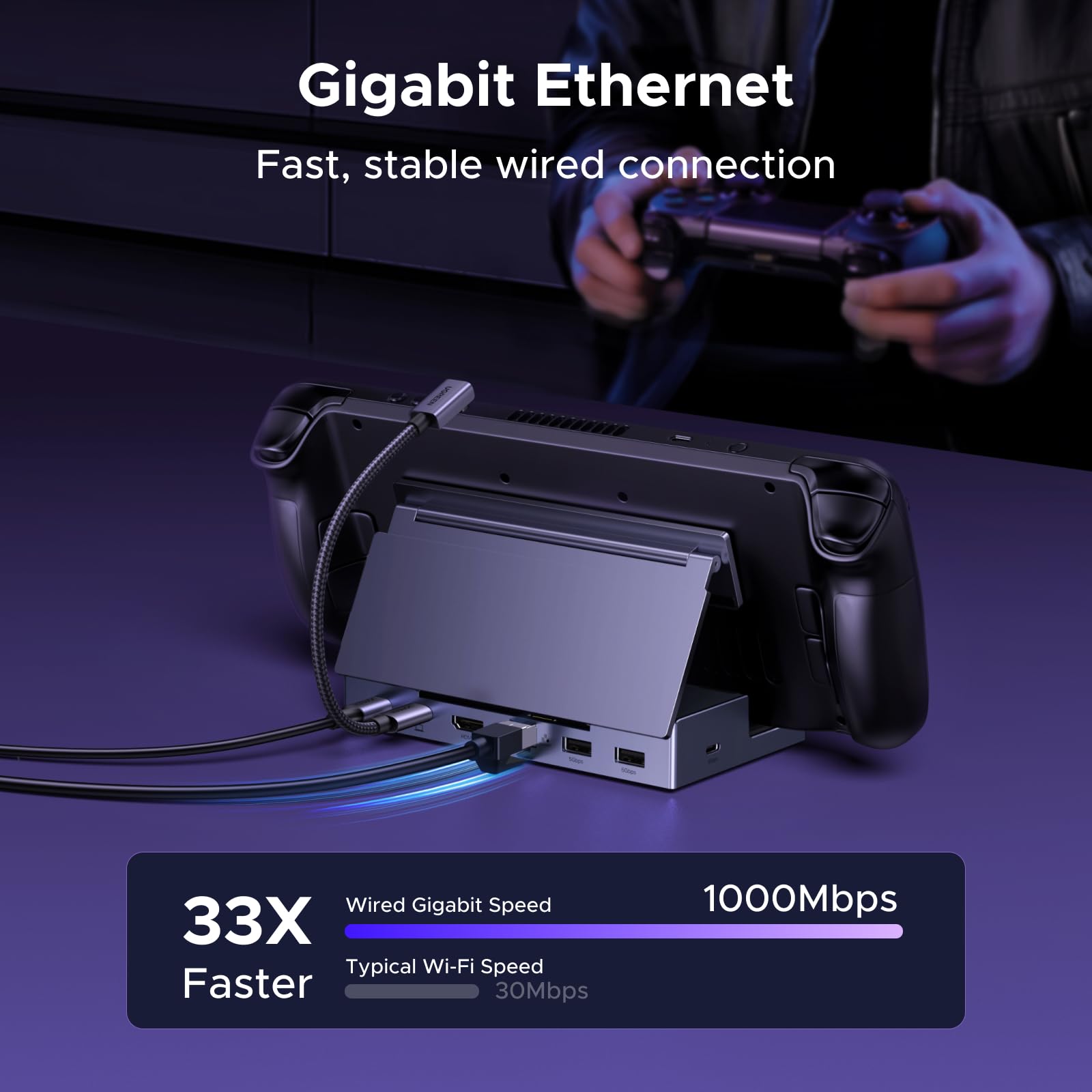 ugreen-docking-station-usb-c-6-in-1-con-supporto-per-steam-deck-hdmi-4k-120hz image 6