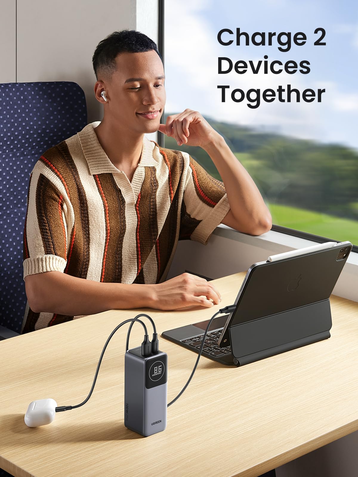 ugreen-nexode-power-bank-12000mah-100w-pd-3-0-con-display-usb-c-usb-a image 6
