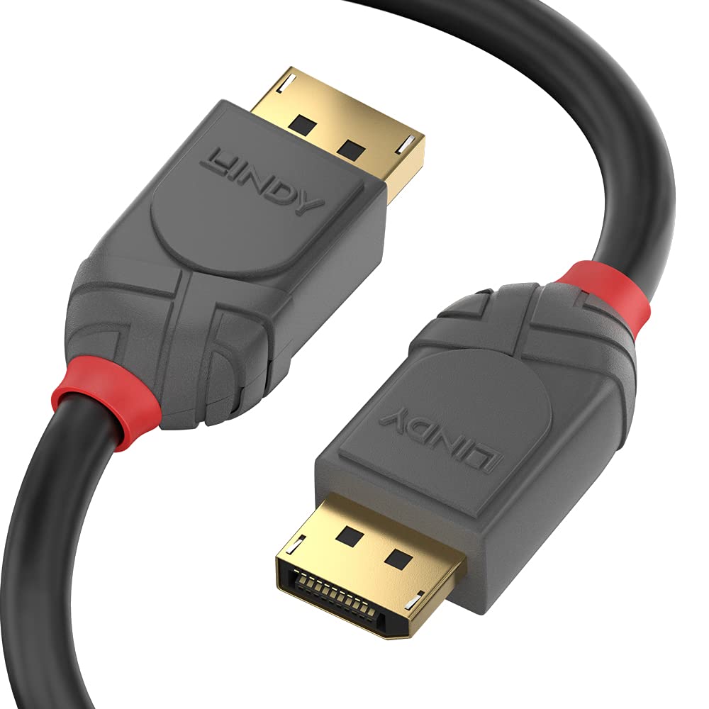 lindy-36483-black-line-cavo-displayport-1-4-3m-nero-8k image 1