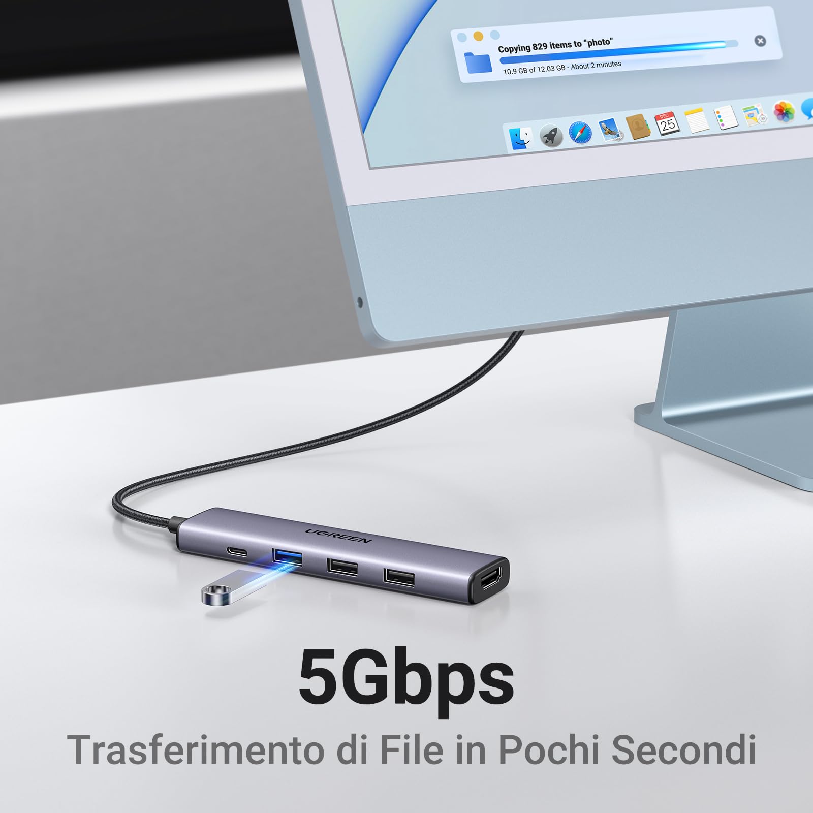 ugreen-revodok-105-hub-usb-c-5-in-1-hdmi-4k-30hz-pd-100w-5gbps image 5