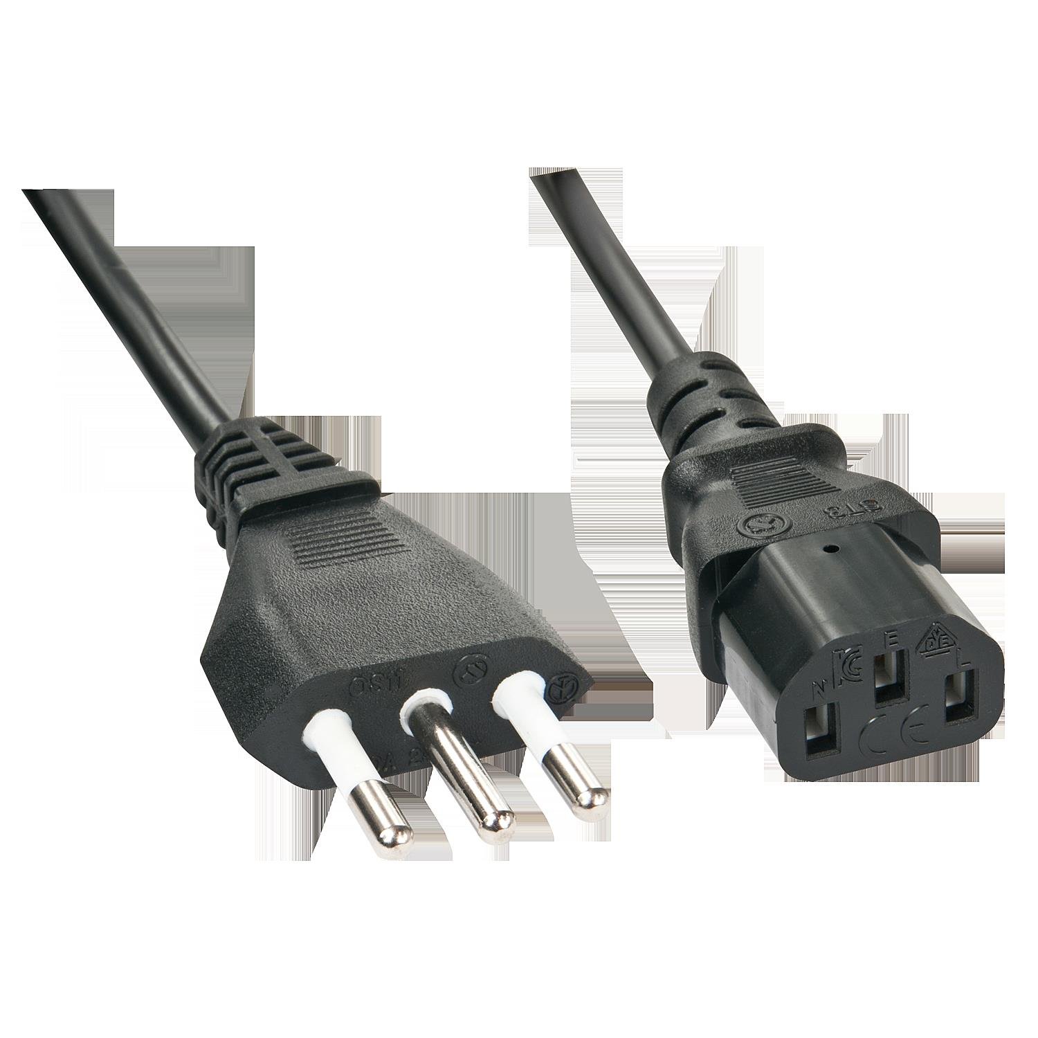 lindy-cavo-alimentazione-iec-c13-spina-italiana-2m image 1