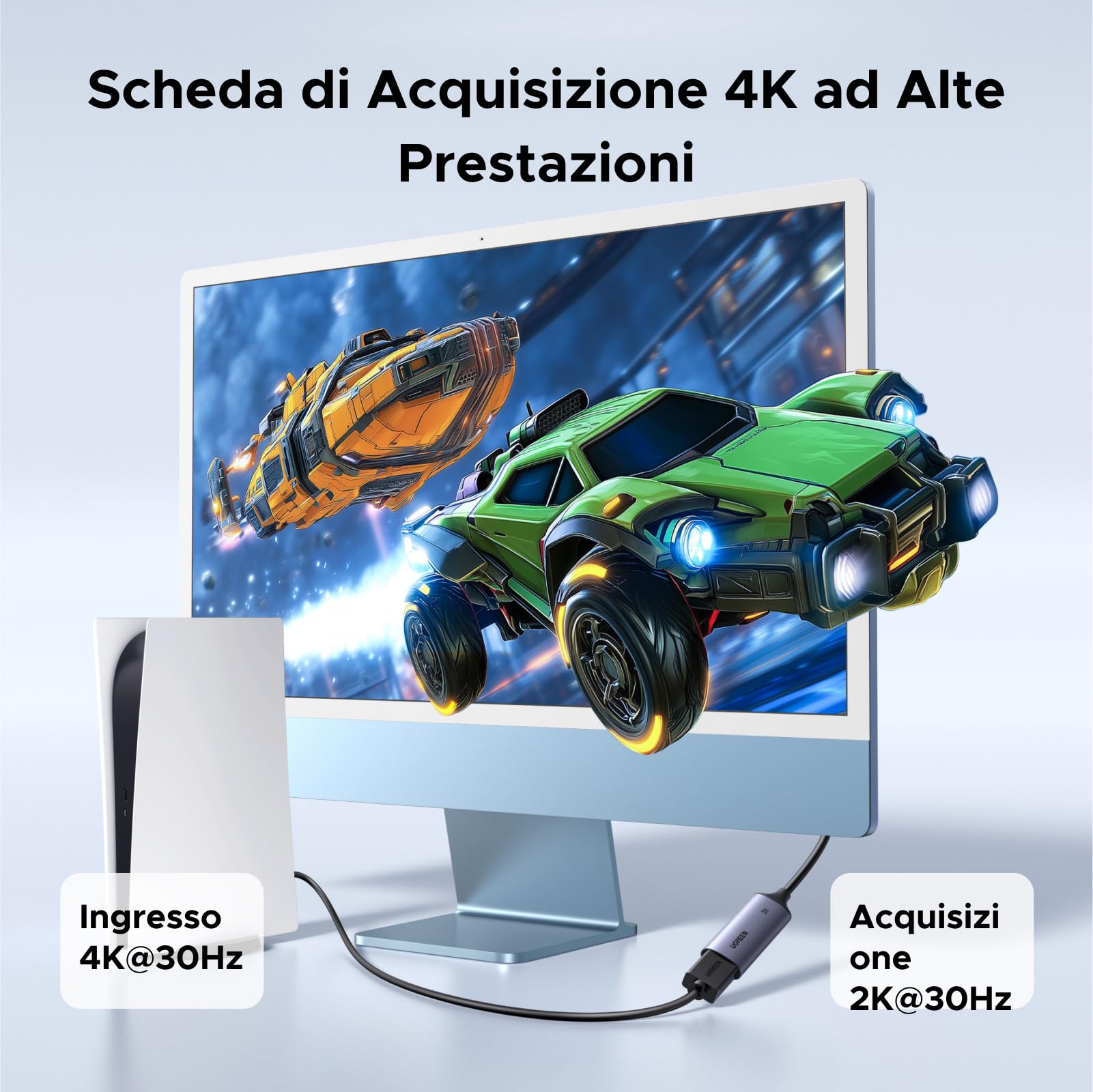 ugreen-scheda-di-acquisizione-video-hdmi-4k-30hz-a-usb-a-c-2k-30hz image 2