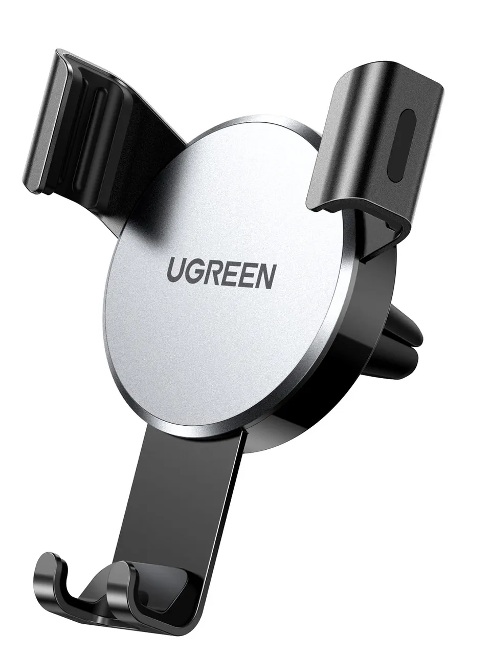 ugreen-supporto-telefono-auto-a-gravit-in-alluminio-grigio image 1