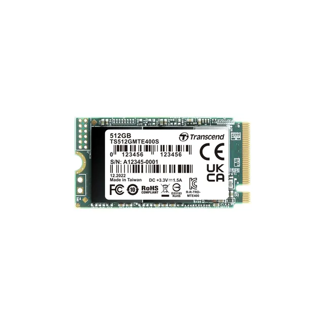 transcend-mte400s-512gb-ssd-nvme-pcie-gen3x4-m-2-2242 image 1