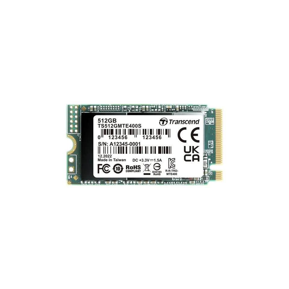 transcend-mte400s-512gb-ssd-nvme-pcie-gen3x4-m-2-2242 image 1